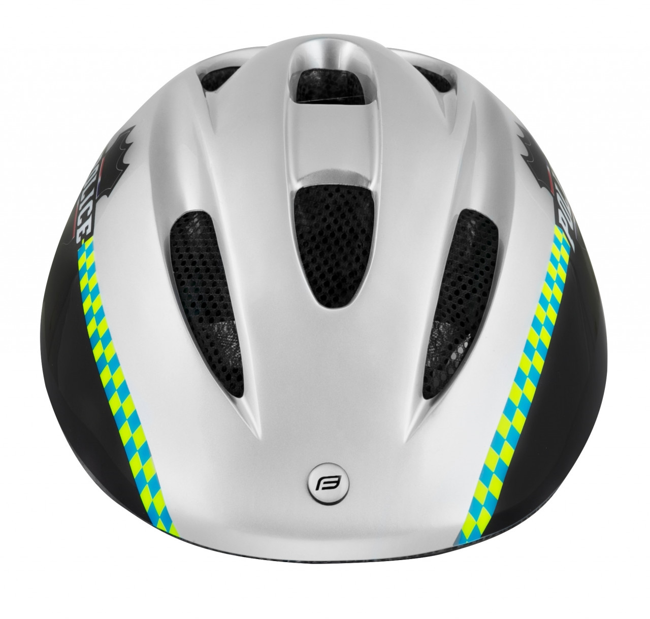 FORCE prilba FUN POLICE detská, čierno-strieborná